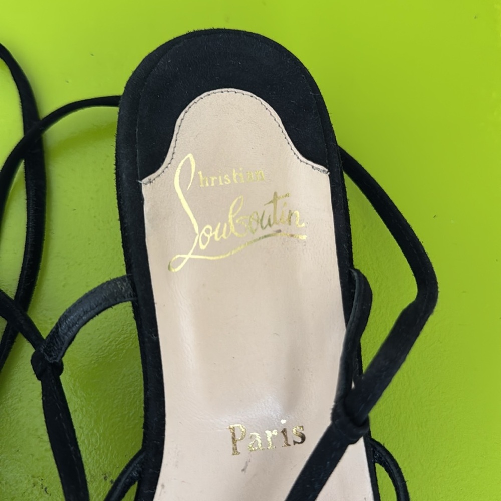 Christian Louboutin suede strappy flats size 39 - Picture 6 of 13